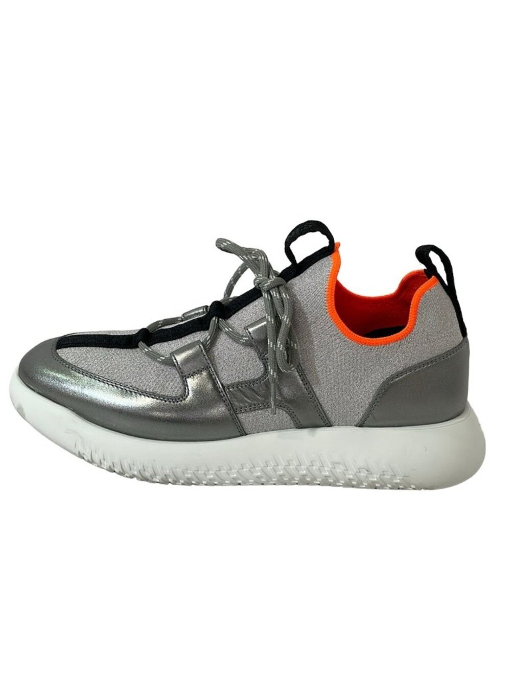 Hermes Sneakers Duel Gray Silver Leather